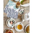 thumbnail image 4 of Turquoise Coastal Turtle Kitchen Dish Towels for Drying Dishes Set of 2, Ocean Coral Nautical Waffle Weave Microfiber Hand Tea Bathroom Towels Quick Dry & Absorbent Towel 15.7x23.6, 4 of 7