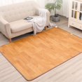 thumbnail image 3 of Floor Heating Mat Digital Display Timing Fuction Temperature Fixing Home Foot Warming Pad Light Wood Grain 50x55cm/20x22in, 3 of 12