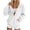 White, variant on Womens Zip up Hoodies Zaewscy Women's Spring And Winter Hooded Pocket Drawstring Zipper Corduroy Long-sleeved Sweatshirt Jacket Top