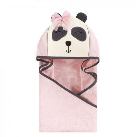 UPC: 0660168571882 | Hudson Baby Infant Girl Cotton Animal Face Hooded Towel Miss Panda One Size