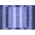 thumbnail image 1 of Ahgly Company Machine Washable Indoor Rectangle Abstract Blue Modern Area Rugs, 3' x 5', 1 of 4