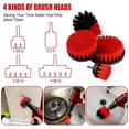 thumbnail image 4 of 18 PCS Car Cleaning Tools Kit, Car Detailing Brush Set with Drill Attachment Set, Car Wash Kit (Red)-HAPDEN, 4 of 4
