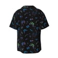 thumbnail image 2 of Haiem Gamepads Men's Casual Shirts Short Sleeve Button Down Shirts Fashion Textured Summer Beach Shirt-4X-Large, 2 of 7