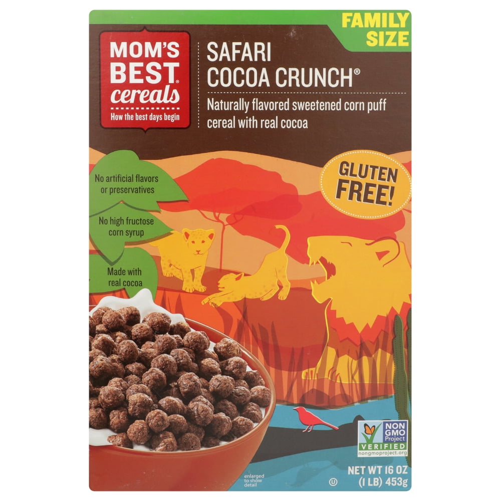 Mom'S Best Naturals Safari Cocoa Crunch Cereal, 16 Oz