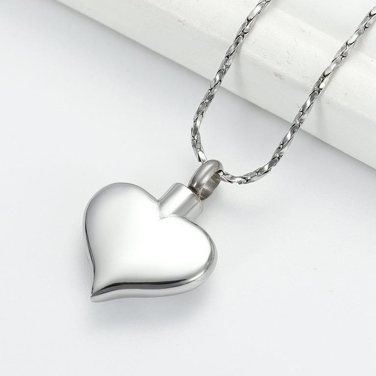 Ashes Necklace Cremation Urn Necklace For Ashes Sterling Silver