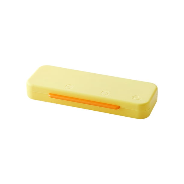 Fiudx Estuche de Lápices de Gran Capacidad y Doble Capa, Color Macarrón, Apilable, Material Pp Duradero, Organizador de Escritorio, Ideal para Uso Escolar, 22 X 8 X 8 Cm.