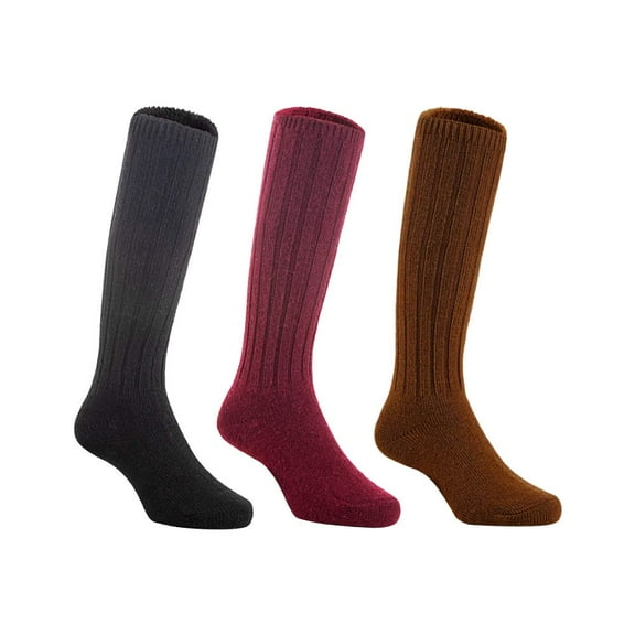 Lian LifeStyle 3 Pairs Children Knee High Socks Size 4-6Y Boy Random Color