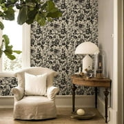 Clearance! Self Adhesive Wallpaper Roll Paper Floral Vintage seamless 4-color flowers Removable Peel and Stick Wallpaper for Wall Decor 15.7" X 98.4"