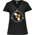 thumbnail image 3 of Inktastic Bee Cute Kids Honeybee Women's Plus Size V-Neck T-Shirt, 3 of 5