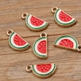 thumbnail image 1 of Accesorios de joyería de aleación KC colgante de aceite de gota de oro 10 frutas plátano manzana piña sandía, 1 of 5