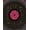 Black Magenta Gold, Pattern 1, variant on ODIKA Record Disc Vinyl Worn Vintage Music Inspired Round Cd Shaped Foldable Easy Care for King Size Bedroom, Master Suite, Under Bed