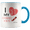 Blue, variant on Adore Mugs I Love My Grandkids Coffee Mug, Red - 11oz