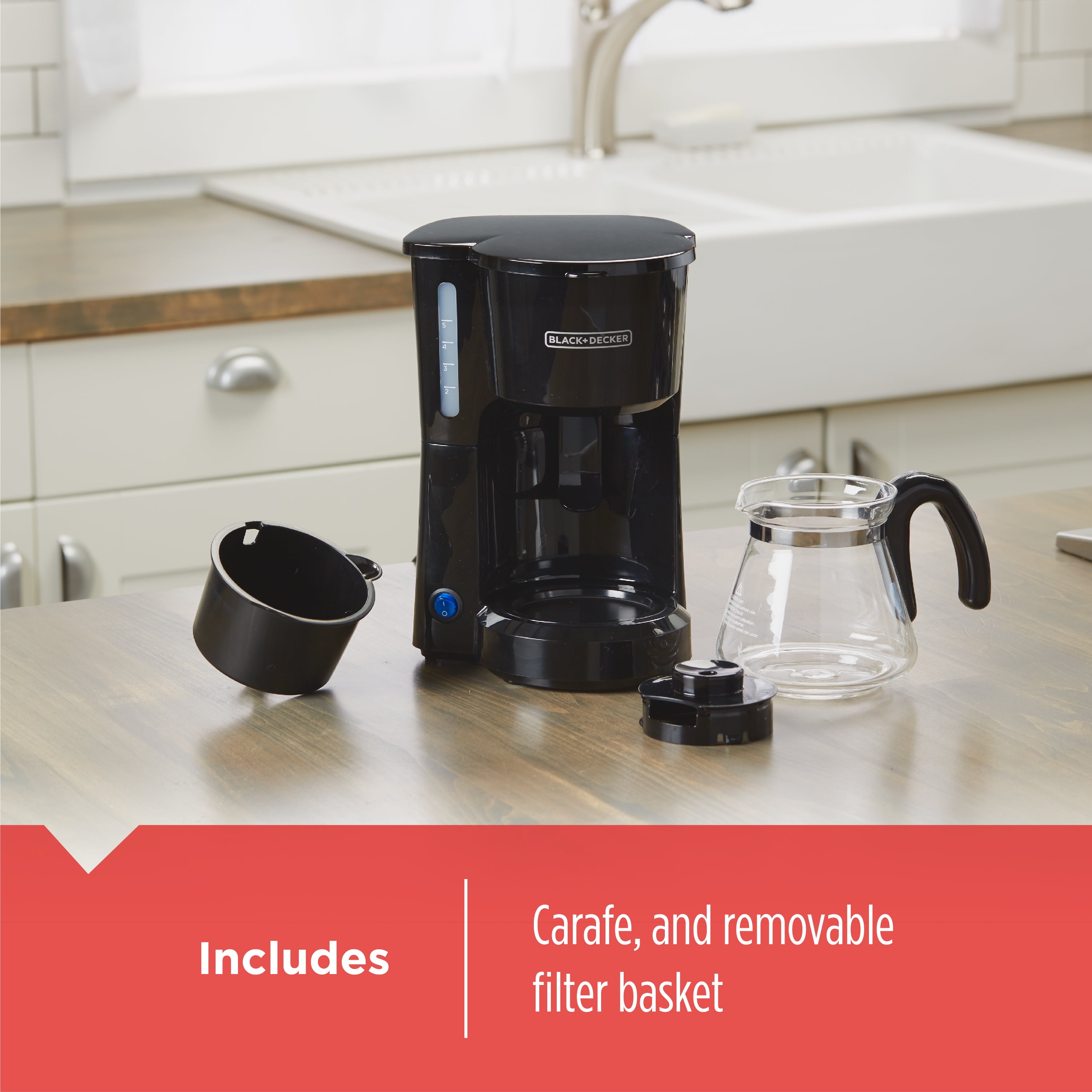 Black & Decker Coffeemaker, 5-Cup Switch