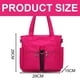 thumbnail image 2 of Bolso de mano informal para mujer, bolso de hombro, bolso de gran capacidad, bolso de nailon suave, rosa, 2 of 5