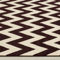 thumbnail image 4 of Allstar Burgundy Woven Hand Carved Chevron Geometric Area Rug (7' 9" x 10' 5"), 4 of 4