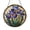 Acrylic 3.5 Inch, variant on Iris Flower Garden Stained Glass Suncatcher, Purple Floral Window Decor Hanging Ornament, Decorative Art Glass Panel, Stylish Home Accent, Creative Gift for Mom Wife