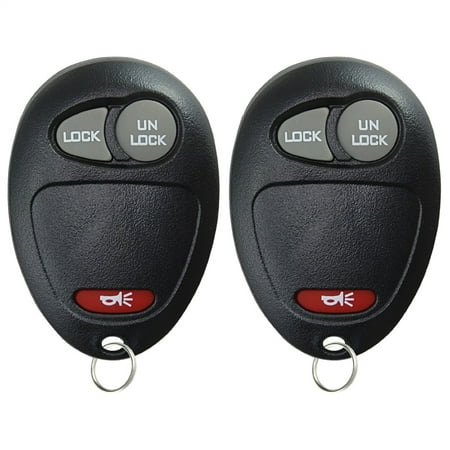 2 PACK KeylessOption Keyless Entry Remote Car Key Fob for Chevy Colorado GMC Canyon Hummer H3