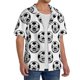 thumbnail image 2 of Fotbe Happy Soccer Camisa Estampada de Manga Corta para Hombre, Casual de Verano, Estilo Playero, Sin Arrugas-Small, 2 of 5