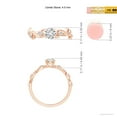 thumbnail image 4 of ANGARA Natural 0.35 Ct. Diamond Fashion Ring in 14K Rose Gold for Women (Ring Size: 12), 4 of 9