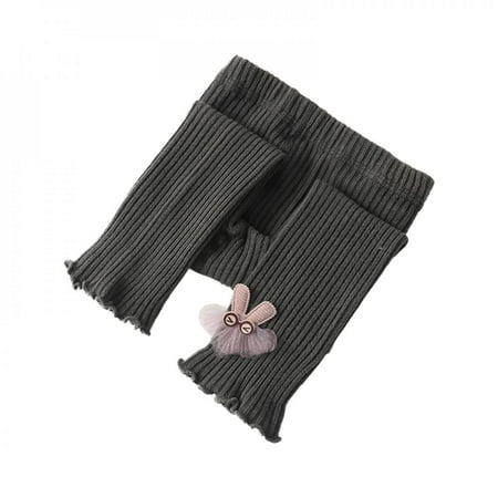 

SYNPOS Autumn Winter Kids Girls Knitted Leggings Clothing Children Flower Legging Baby Toddler Ankle Luster Stockings