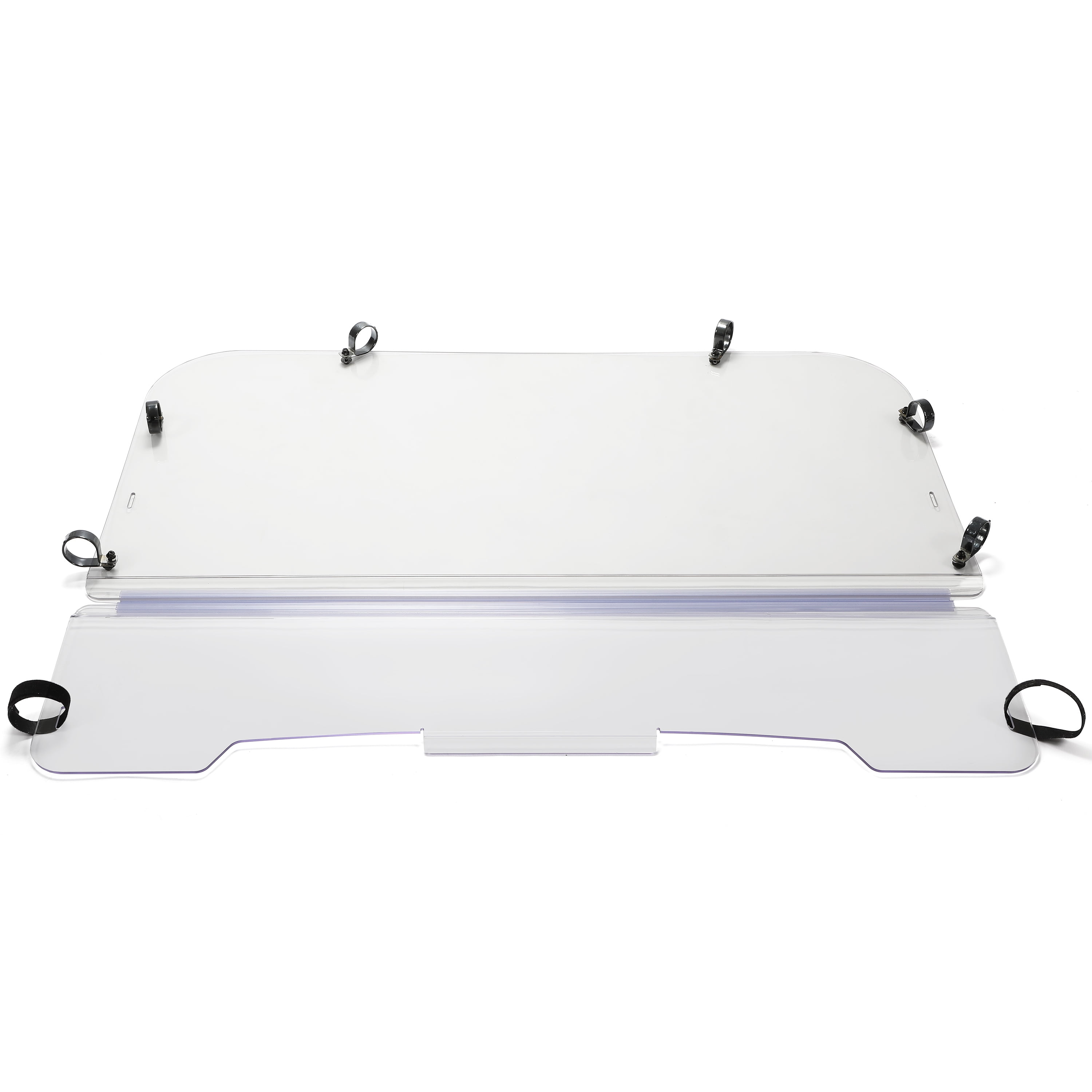 Kojem Folding Windscreen Front Clear Flip Windshield for All Years Kawasaki Mule 3000 3010