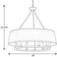 thumbnail image 3 of P4618-09-Progress Lighting-Cherish - Chandeliers Light - 6 Light in Coastal style - 24 Inches wide by 22.38 Inches high-Brushed Nickel Finish, 3 of 15