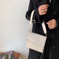 thumbnail image 3 of Bolsa Bolso de mano de piel sintética para mujer. color sólido. con solapa. miniembrague. bandolera (blanco) Ehuebsd Nuevos Originales, 3 of 8
