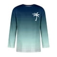 thumbnail image 2 of WEAIXIMIUNG Chemise Homme Manches 3/4 pour la Saint-Valentin, T-Shirts Décontractés Manches Trois-Quarts, Col Rond Confortable, Couleur Unie, 2 of 4