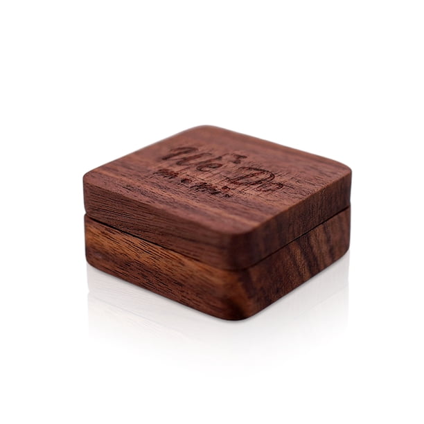 Caja para anillos Jumpingount Caja de ceremonia para propuestas de boda Madera Tipo 1