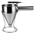 thumbnail image 3 of Batter Dispenser Stainless Steel Conical Funnel with Handle & Rack Octopus Ball Funnel Batter Measuring, 3 of 8