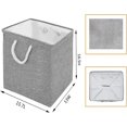 thumbnail image 3 of Laundry Hamper Collapsible Laundry Baskets, Freestanding Waterproof Clothes Hamper with Rope Handles, 3 of 5
