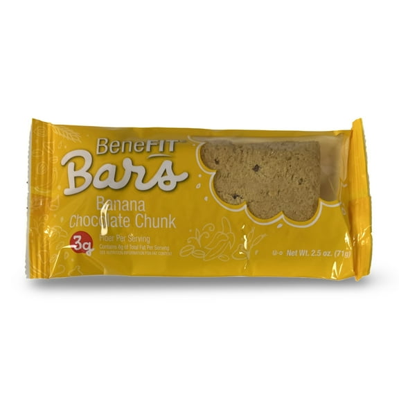 Banana Chocolate Chunk BeneFit Bars by Readi-Bake 2.5 Oz, 12 Pack