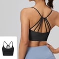 thumbnail image 2 of Vetsdori Racerback Sports Bras for Women No Underwire Bralette Padded Workout Soft,Summer Womens Bras Casual, 2 of 6
