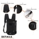 thumbnail image 1 of Bolsa de pecho Hebilla de seguridad incorporada Bolsa de transporte para perros y mascotas Mochila (Negro XL) Likrtyny Libre de BPA, 1 of 7
