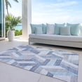 thumbnail image 6 of Addison Rugs Chantille Indoor/Outdoor Transitional Geometric Denim Washable Rectangle Rug, 5' x 7'6", 6 of 6