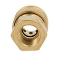 thumbnail image 3 of Unique Bargains Pressure Washer Fittings Brass 15mm Hole to 3/8BSP Female Socket Quick Coupler, 3 of 4