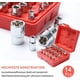 thumbnail image 4 of ZHAOCHENG Juego de 14 dados estrella MINKUROW SOONAN, dados estrella E-Torx hembra de acero Cr-V, 3 especificaciones: 1/4", 3/8", 1/2", con práctica caja., 4 of 5
