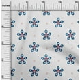 thumbnail image 6 of oneOone Rayon Navy Blue Fabric Florals Sewing Craft Projects Fabric Prints By Yard 56 Inch Wide, 6 of 8