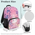 thumbnail image 7 of Pzuqiu Kids Backpack for Students Ages 6-18 Cute Cherry Blossom Axolotl Print 17 Inch Large Capacity Scholbag for Preschool Elementary Middle High School Back to School Travel Use, 7 of 7