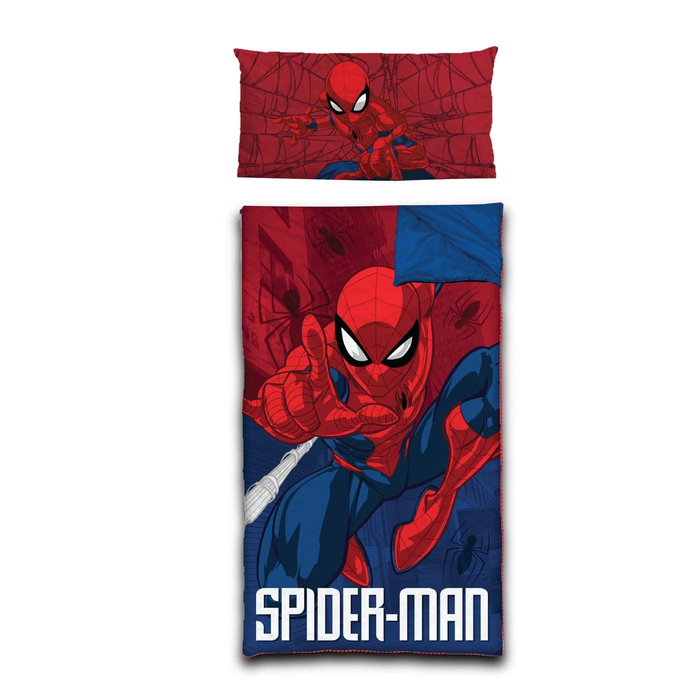 Backpack Marvel Hero Spider Man Age 3 Camping Slumber Sleeping Bag NEW 