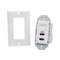 thumbnail image 1 of C2G Dual 4K HDMI HDBaseT + RS232 Single Gang Wall Plate Transmitter - Video/audio extender - transmitter - HDMI, HDBaseT - over CAT 5e/6/6a - up to 230 ft, 1 of 10