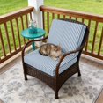 thumbnail image 4 of Outdoor Patio Cushion Covers 4 Pack Minimalist Steel Blue Striped Patio Chair Cushion Covers Modern Art Vertical Line Print Waterproof Outdoor Seat Cushion Covers for Patio Furniture 20"x18", 4 of 9