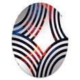thumbnail image 2 of Designart "Symphony of Volcanic Forces" Volcano Baptist Fan Round Wall Mirror - Landscapes Oval Printed Decorative Mirror - Multiple Color Options, 2 of 5