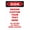 Warning Sign 4, variant on Customer Parcel Pickup Only Warning Sign 8"x12" - Security Metal Wall Decor for Retail Store Post Office Business Office Home Yard Street