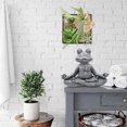 thumbnail image 5 of Stone Garden, Frog Buddha Ornament, Outdoor Meditation Frog Statue, Meditation Frog Statue For Home Decor, Outdoor Art, 5 of 5