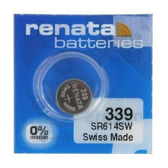 Renata 339 Button Cell Watch Battery, 1 Pack