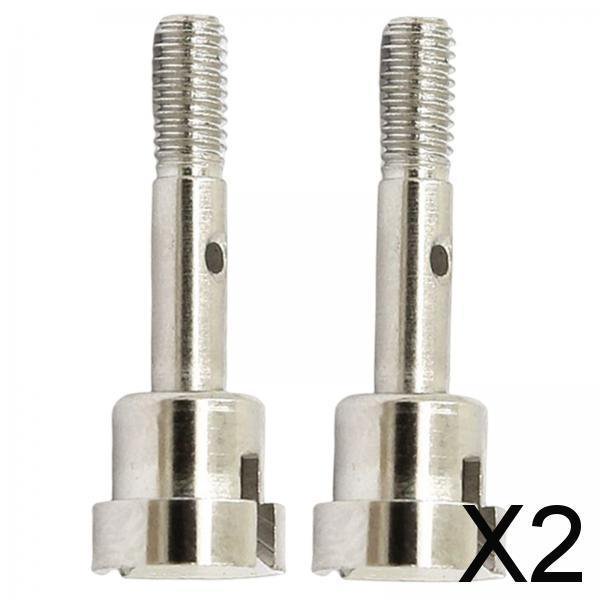 2x Ejes de Rueda de Metal para Coche Teledirigido, 2 Uds., Repuesto para HSP 94186 94186Pro 94286, Modelo Crawler, Accesorios DIY 2 piezas