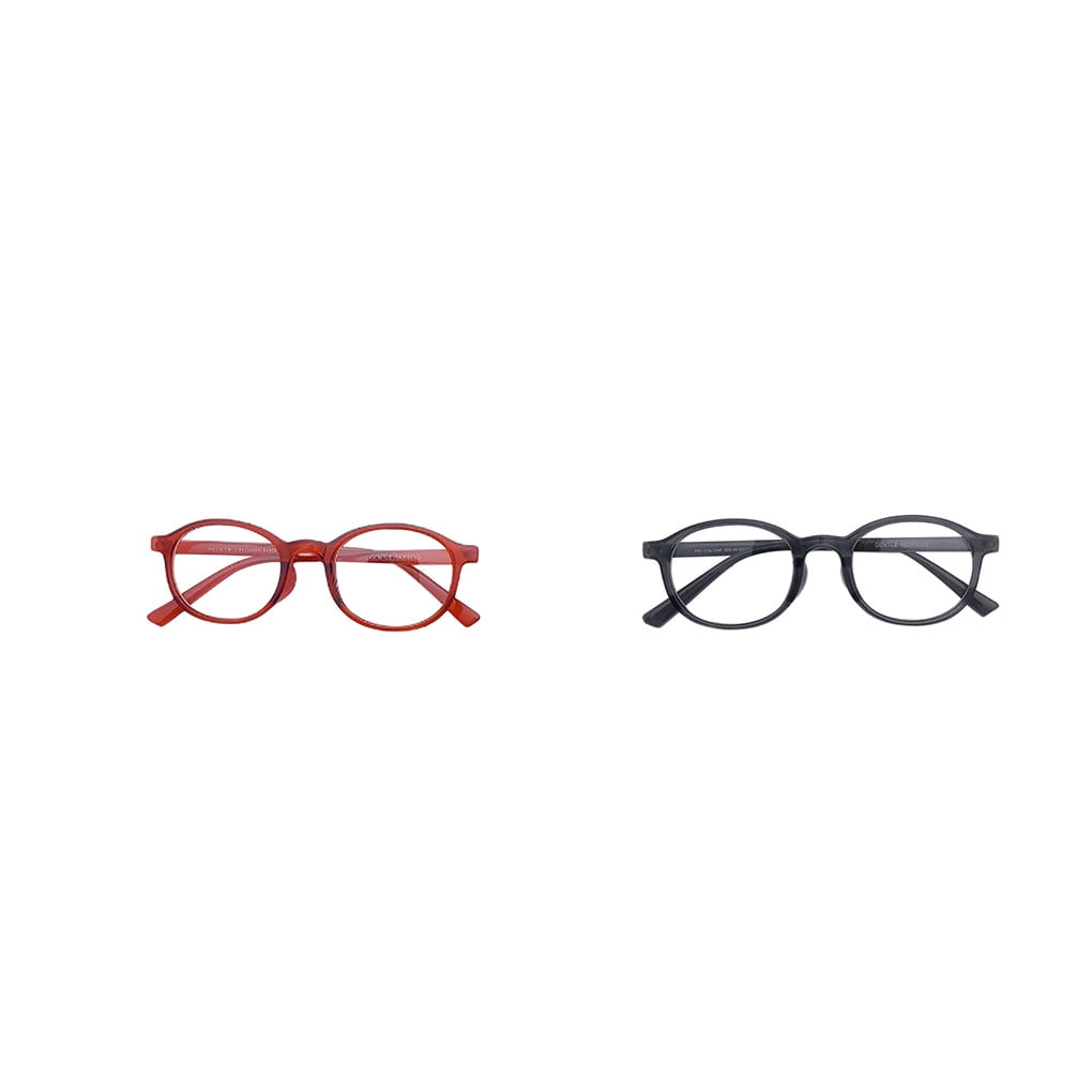 Yingyy Eye Glasses Anti Blue Round Indoor Outdoor Home Frame Solid Color Eyeglasses Vintage Stylish Lens Children Eyewear Kids Boys Indoor Home Grey O
