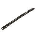thumbnail image 3 of Cadena de eslabones cubanos Fernando Pulsera de cadena de eslabones cubanos Acero inoxidable Negro Tamaño, 3 of 8