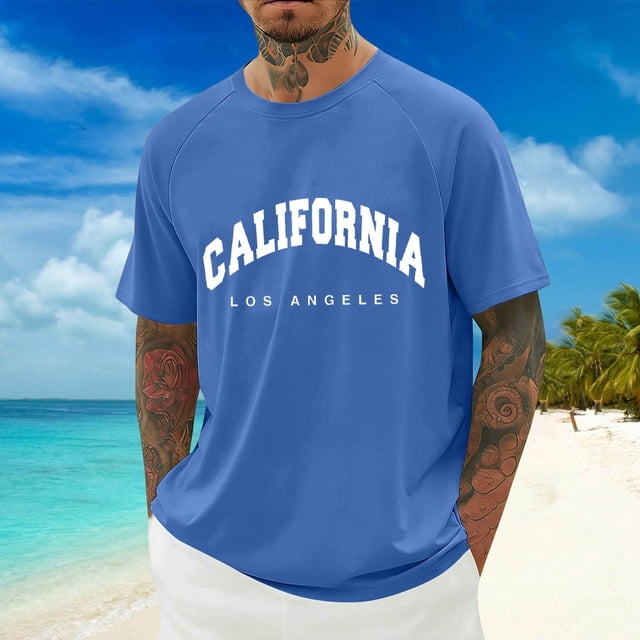 T-shirt Athlétique à Manches Raglan, Col Rond, Manches Courtes, avec Oiseau Respirant pour le Sport Quotidien et les Tenues Décontractées